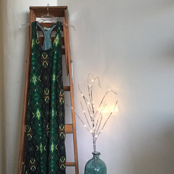 Tropical Jersey Bodycon Maxi Dress - Picture 6 of 7